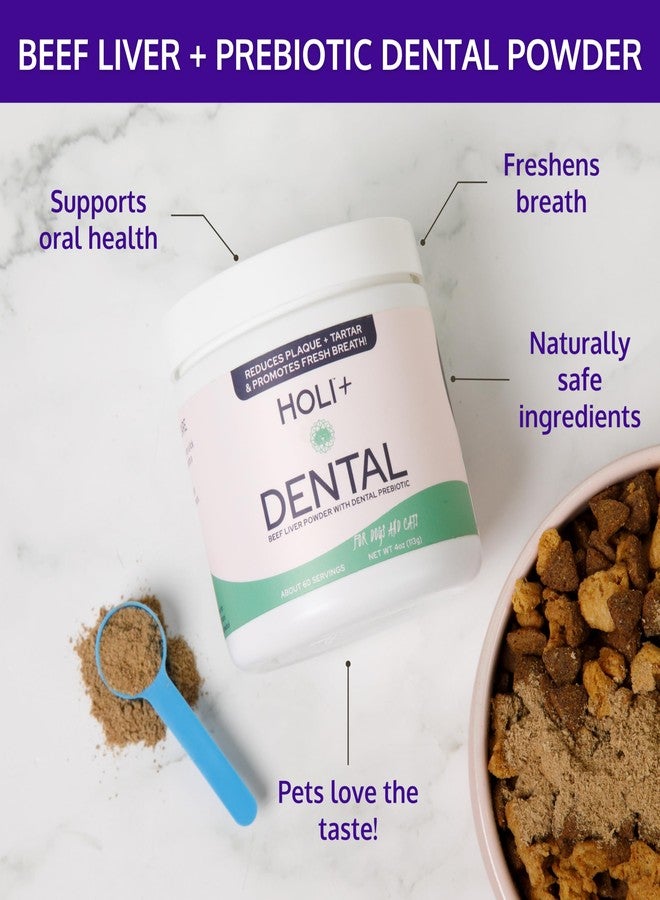 HOLI Dental Powder for Dogs – Prebiotic Plaque & Tartar Remover with Protektin44 – Fresh Breath & Gum Health Support – with All Natural, Beef Liver Topper - Image 5